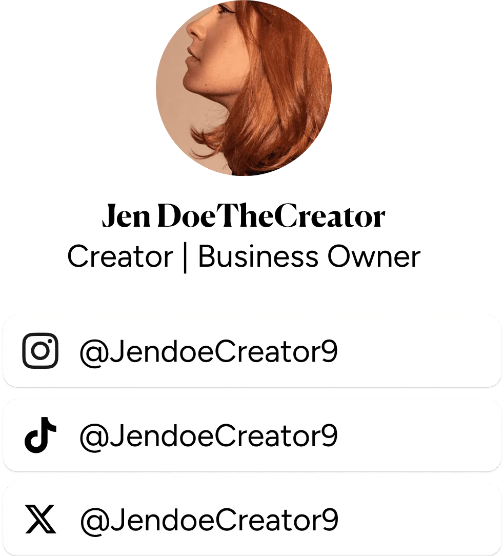 Un Link in Bio. Todo tu contenido.