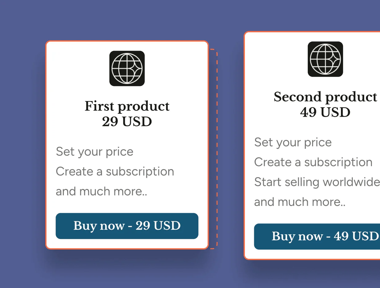 1. Create the payment link for your product or service